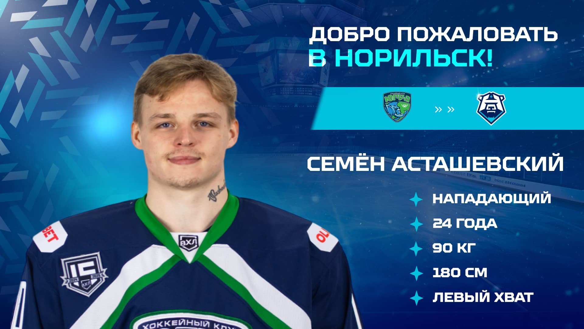 Семён Асташевский — в «Норильске»